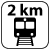 Entfernung zum nächsten Bahnhof: 2 km